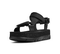 Camper Sandalen Oruga Up K201037 Keilsandale Glattleder Damen Schwarz Größe 40