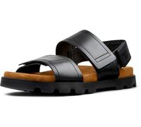 Camper Herren Brutus K100777 2-Strap Sandal, Schwarz 011, 43 EU