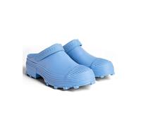 Camper Leder-Clogs in Hellblau - Größe 44 | Damen Pantoletten