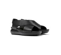 Camper Leder-Keilsandaletten in Schwarz - Größe 42 | Damen Sandalen