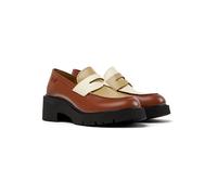 Camper Leder-Mokassins "Milah" in Hellbraun - Größe 38 | Damen Schuhe Halbschuhe