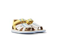CAMPER Twins - Sandalen für ERSTE SCHRITTE - Weiß,Blau,Gelb, Größe 21, Glattleder