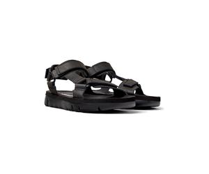 Camper Leder-Sandalen "Oruga" in Schwarz - Größe 41 | Damen Sandalen