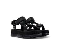 Camper Keilsandale Oruga Up K201037 Damen Glattleder Schwarz 38