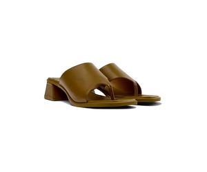 Camper Leder-Zehentrenner "Kora" in Hellbraun - Größe 41 | Damen Sandalen