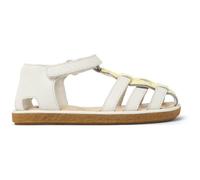 CAMPER Miko - Sandalen für ERSTE SCHRITTE - Weiß,Gelb, Größe 22, Glattleder