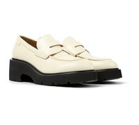 Camper, Milah, Women Moccasin/Ballerina, White Natural, 38, (EU)