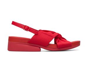 CAMPER Minikaah - Sandalen für Damen - Rot, Größe 38, Textile/Glattleder