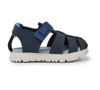 CAMPER Oruga - Sandalen für ERSTE SCHRITTE - Blau, Größe 24, Glattleder/Textile