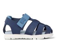 CAMPER Oruga - Sandalen für ERSTE SCHRITTE - Blau, Größe 25, Glattleder/Textile