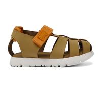 CAMPER Oruga - Sandalen für ERSTE SCHRITTE - Braun, Größe 24, Glattleder/Textile