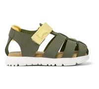 CAMPER Oruga - Sandalen für ERSTE SCHRITTE - Grün, Größe 22, Glattleder/Textile