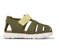 Camper Oruga FW Kinder Sandalen olivgrün/gelb - 23