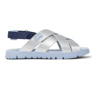 CAMPER Oruga - Sandalen für Mädchen - Grau, Größe 27, Glattleder/Textile