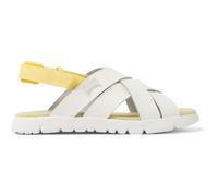 CAMPER Oruga - Sandalen für Mädchen - Weiß, Größe 33, Glattleder/Textile