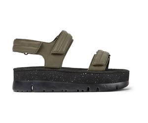 CAMPER Oruga Up - Sandalen für Damen - Grün, Größe 36, Glattleder