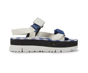 CAMPER Oruga Up - Sandalen für Damen - Weiß,Blau,Schwarz, Größe 40, Textile/Glattleder