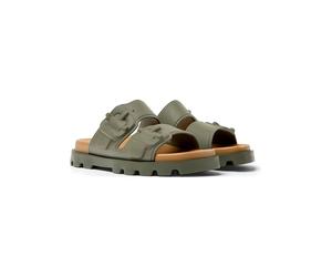 Camper Pantoletten "Brutus" in Khaki - Größe 41 | Damen Pantoletten