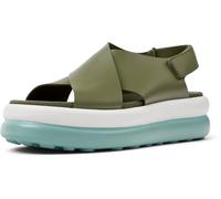 Camper, Pelotas Flota Up, Women Sandal, Medium Green, 38, (EU)