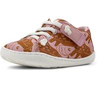CAMPER Peu - Smarte freizeitschuhe für ERSTE SCHRITTE - Rosa ,Braun, Größe 23, Textile/Glattleder