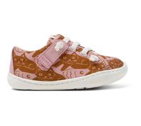 CAMPER Peu - Smarte freizeitschuhe für ERSTE SCHRITTE - Rosa ,Braun, Größe 23, Textile/Glattleder