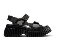 CAMPER Pix BCN - Sandalen für Damen - Schwarz,Grau, Größe 36, Glattleder/Textile