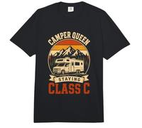 Camper Queen Staying Class C Lustiges klassisches Retro-Camping Comfort Colors Adult Heavyweight T-Shirt