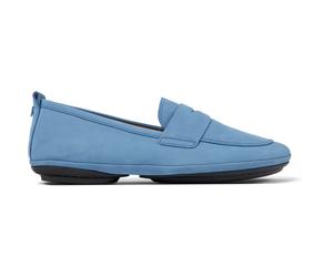 CAMPER Right - Ballerinas für Damen - Blau, Größe 37, Veloursleder