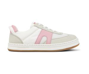 CAMPER Runner - Smarte freizeitschuhe für Mädchen - Weiß,Beige,Rosa, Größe 35, Textile/Glattleder