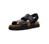 Camper Damen Brutus K201323 2-Strap Sandal, Schwarz 013, 39 EU