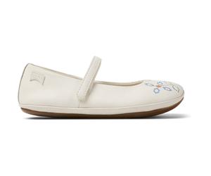CAMPER Twins - Ballerinas für Mädchen - Weiß, Größe 33, Glattleder