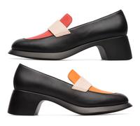 CAMPER Twins - Elegante schuhe für Damen - Schwarz,Orange,Rot, Größe 36, Glattleder
