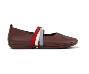 CAMPER Twins - Flache schuhe für Damen - Burgund, Größe 42, Glattleder