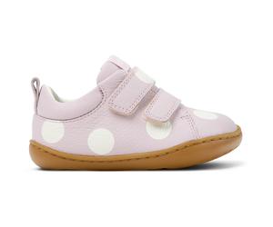 CAMPER Twins - Klettverschluss für ERSTE SCHRITTE - Rosa ,Weiß, Größe 23, Glattleder