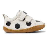 CAMPER Twins - Klettverschluss für ERSTE SCHRITTE - Weiß,Schwarz, Größe 24, Glattleder