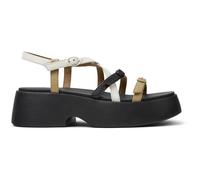 CAMPER Twins - Sandalen für Damen - Beige,Weiß,Schwarz, Größe 37, Glattleder