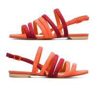 CAMPER Twins - Sandalen für Damen - Orange,Rot, Größe 36, Veloursleder