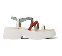 CAMPER Twins - Sandalen für Damen - Weiß,Grün,Rot, Größe 39, Glattleder