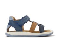 CAMPER Twins - Sandalen für ERSTE SCHRITTE - Blau,Braun, Größe 21, Glattleder