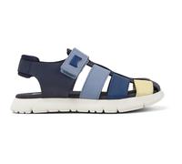 CAMPER Twins - Sandalen für Mädchen - Blau,Gelb, Größe 25, Glattleder/Textile