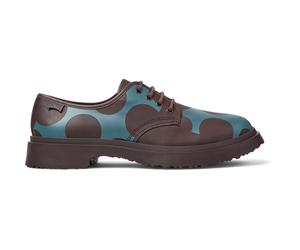 CAMPER Twins - Schnürschuhe für Herren - Burgund,Schwarz, Größe 42, Glattleder