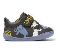 CAMPER Twins - Smarte freizeitschuhe für ERSTE SCHRITTE - Grau,Blau,Gelb, Größe 25, Glattleder