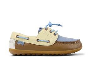 CAMPER Twins - Smarte freizeitschuhe für Mädchen - Braun ,Blau,Gelb, Größe 26, Glattleder