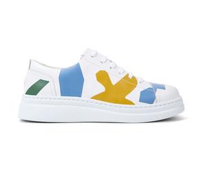 CAMPER Twins - Sneaker für Damen - Weiß,Blau,Grün, Größe 38, Glattleder
