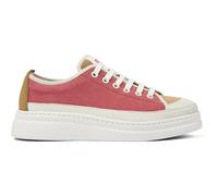 CAMPER Twins - Sneaker für Damen - Weiß,Braun ,Rot, Größe 35, Textile/Glattleder