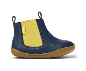 CAMPER Twins - Stiefel für ERSTE SCHRITTE - Blau, Größe 23, Glattleder