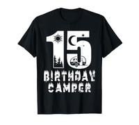 Camper zum 15. Geburtstag, Camper, 15 Jahre, Camping, Party, Junge, Mädchen T-Shirt