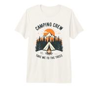 Camping Crew Take Me to the Trees Mountain Forest Lagerfeuer Premium T-Shirt