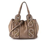 Campomaggi Dafne Mini Bag Schultertasche Leder 17 cm beige