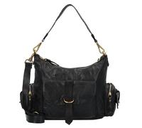 Campomaggi Elda Schultertasche Leder 30 cm schwarz